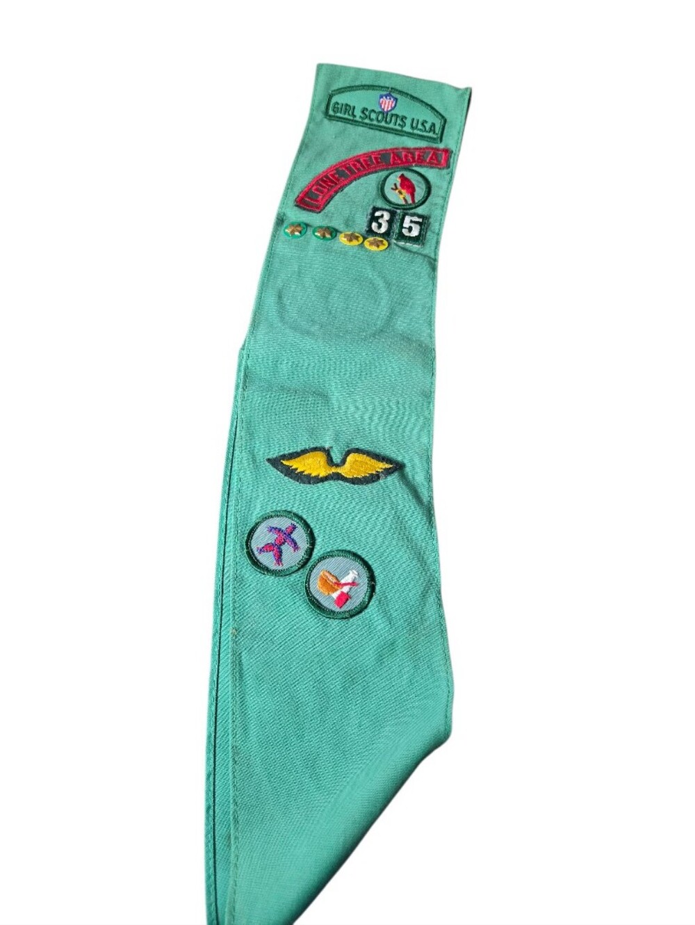 Vintage Girl Scout Sash And Patches